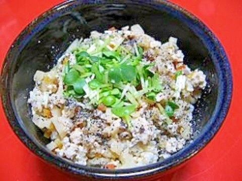 筍と鶏ミンチのそぼろ丼